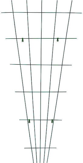 Lux Tools Βάση Στήριξης Φυτών 150cm από Μέταλλο