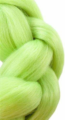 Haarteile in Grün Farbe 60cm