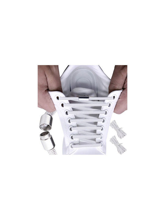 Malatec Shoelaces Elastic White 2pcs 100cm