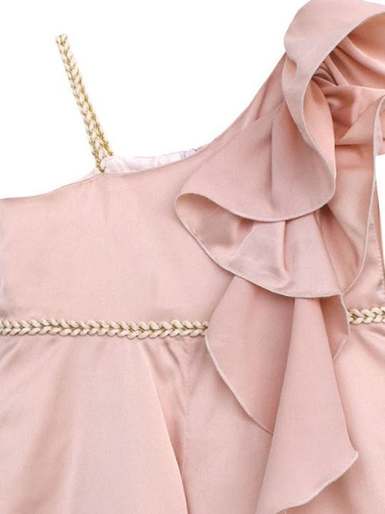 Nst Nastasia Laura Hennings Pink Jumpsuit Baptism