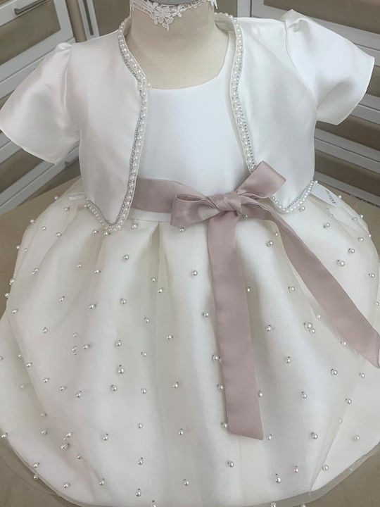 Nst Nastasia Princess Andeline D'havre Weißes Gestricktes Taufstrickjacke