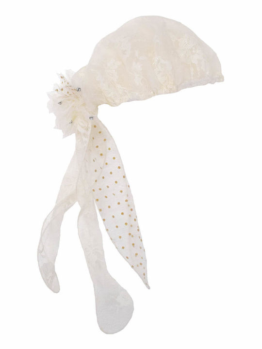 Nst Nastasia Ecru Baptism Hair Accessory made of Lace