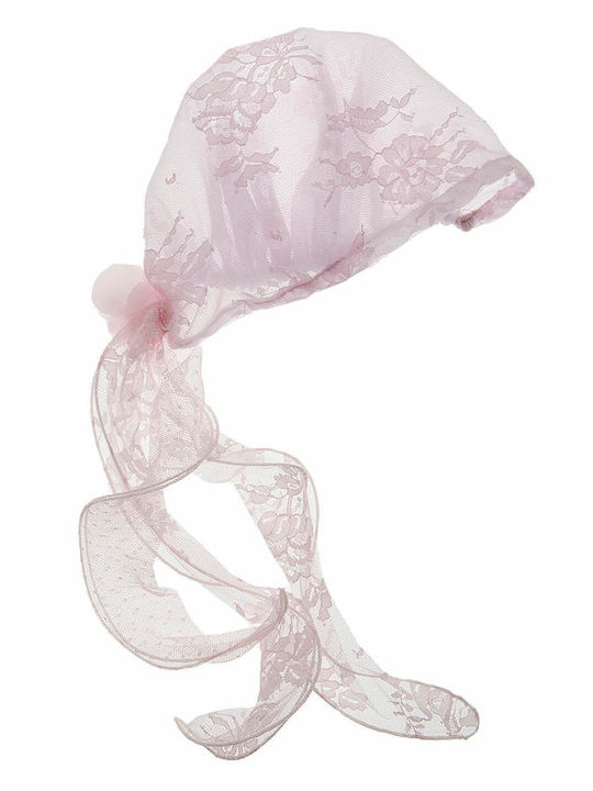 Nst Nastasia Pink Baptism Hair Accessory made of Lace