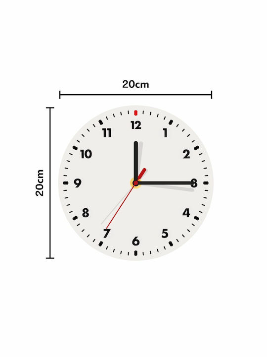 Kids Wooden Wall Clock 19cm