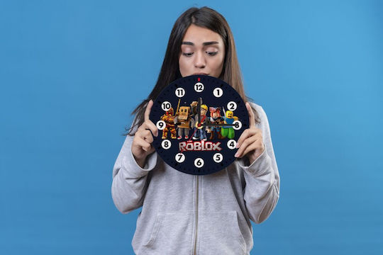 Koupakoupa Kids Wall Clock Gaming Wooden 19cm