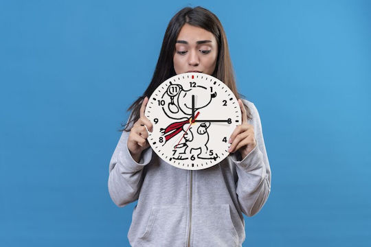 Koupakoupa Kinder Wanduhr Tiere Hölzernes 19εκ.
