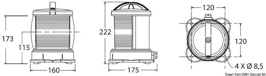 Sail Marine Φανός Σκάφους Χωρίς Ιστό 93.017