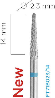 Staleks Nail Drill Carbide Bit with Cone Head Blue