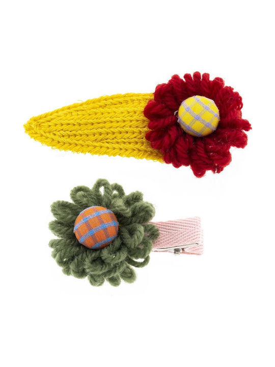 Matilda Set Kids Hair Clips with Flower Hair Clips 2 Pieces Matilda Set Kids Hair Clips with Flower Hair Clips 2 Pieces