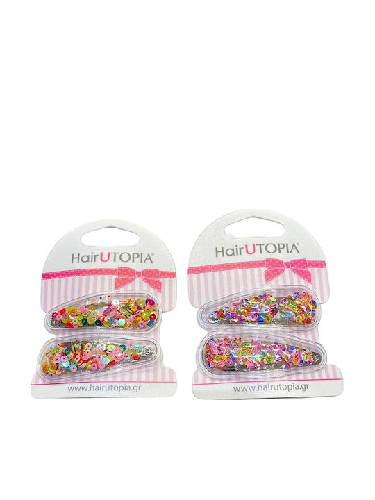 Hair Utopia Σετ Παιδικά Κοκαλάκια με Κλιπ 2τμχ