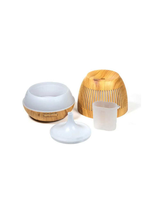 Aromatherapy Led Συσκευή Αρωματοθεραπείας Υπερήχων με Χρονοδιακόπτη Καφέ 200ml 14125