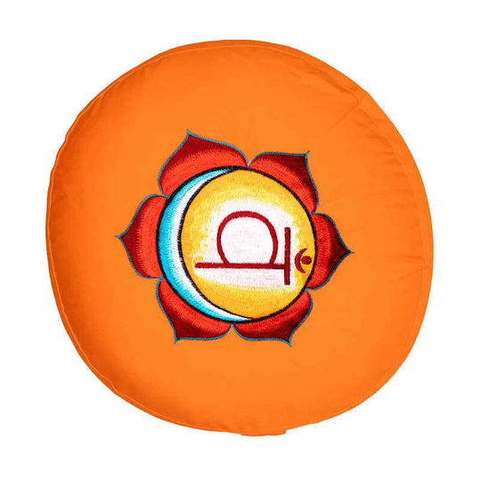Yogi & Yogini Yoga Pillow in Orange Color