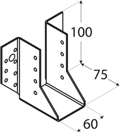 Showood Δοκοθήκη για Πέργκολα από Ξύλο 10.5x5.1cm