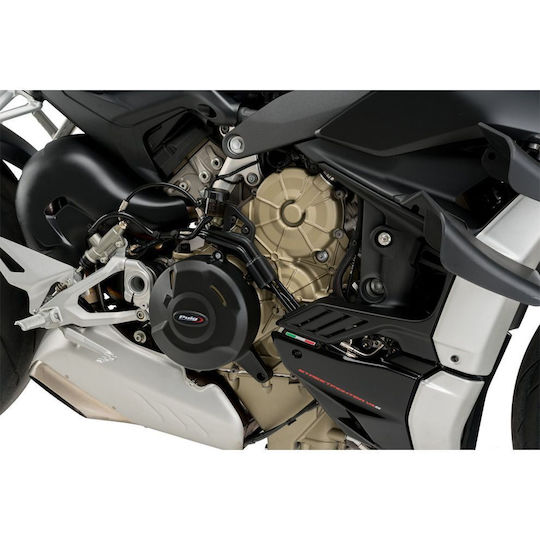 Puig Motorrad-Motorschutzabdeckung Ducati Straßenkämpfer Schwarz