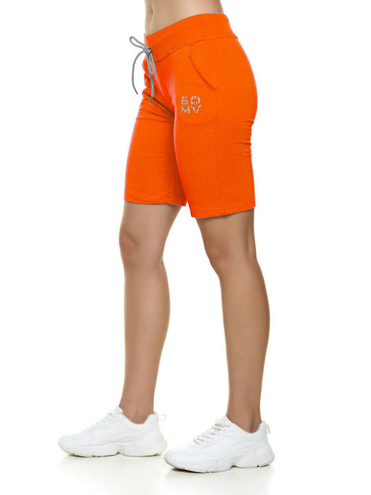 Bodymove Damen Sportliche Bermuda Orange