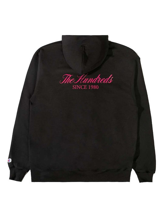 The Hundreds Hanorac pentru bărbați cu glugă și buzunare Negru