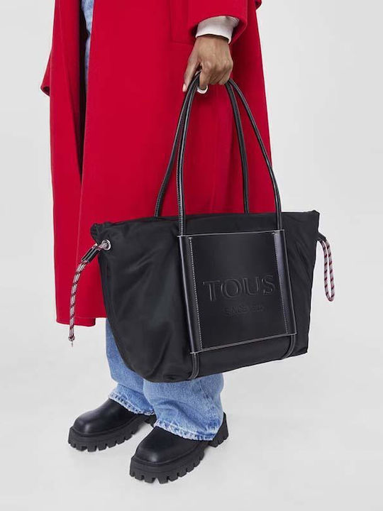 Empire Soft Γυναικεία Τσάντα Shopper Ώμου Μαύρη
