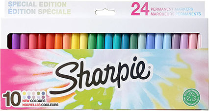 Sharpie Fine Paper Blister Μαρκαδόροι Ζωγραφικής 0.9mm Λεπτοί, Neon Σετ 24 χρώματα