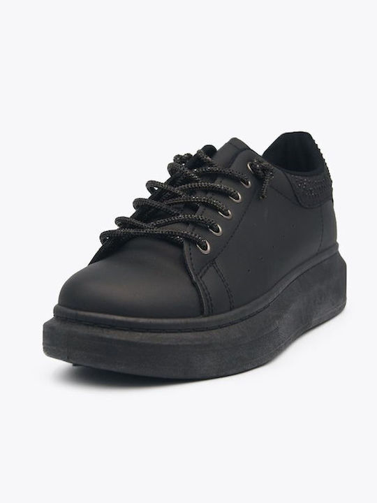 Joya Femei Flatforms Sneakers Negre