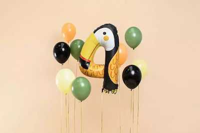 Balloon Foil Jumbo Number 4 Multicolour 82cm