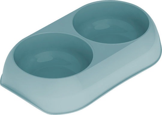 Pet Camelot Gusto Plastic Bowl Food & Water for Dog & Cat with Base 2x 400ml (Various Colors)