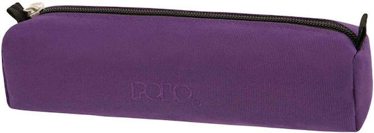 Polo Roll Cord Pencil Case Barrel Purple