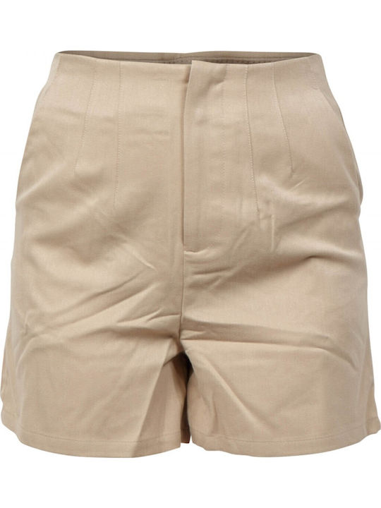 Women's High-waisted Shorts Beige