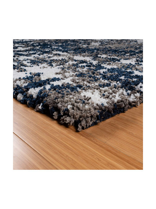 Saray Home Rug Rectangular Shaggy Blue / Grey