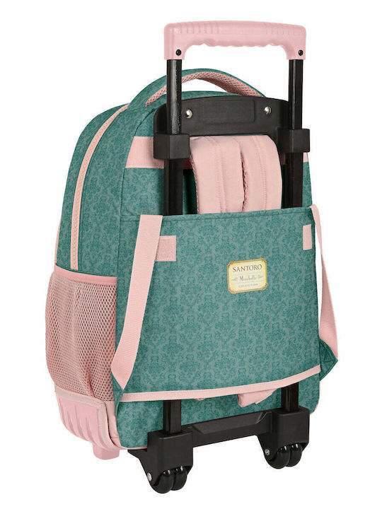 Santoro Swan Lake School Bag Trolley Elementary, Elementary in Green color