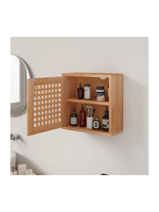 Wall Living Room Cabinet from Solid Wood Beige 42x18x42cm