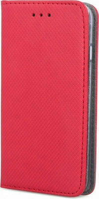 Smart Magnet Synthetic / Synthetic Leather Book Durable Red (Redmi Note 11 Pro)