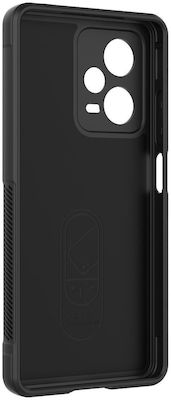 Magic Shield Silicone / Plastic Back Cover Black (Redmi Note 12 Pro+)