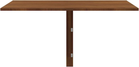 Правоъгълена Трапезария За кухня Сгъваемо Дървено Brown Oak 100x60x56бр
