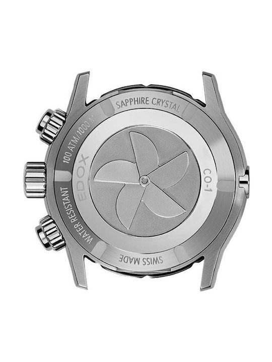 Edox Ρολόι Μπαταρίας με Μεταλλικό Μπρασελέ Edox Ρολόι Μπαταρίας με Μεταλλικό Μπρασελέ