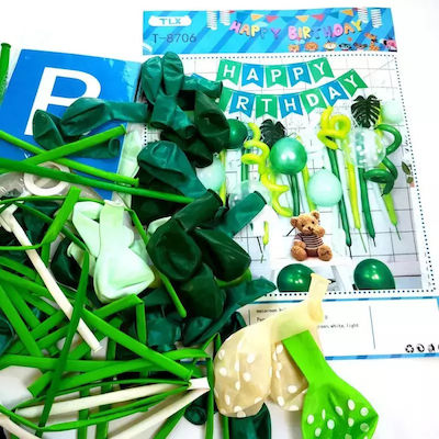 Set of 47 Balloons Green Birthday-Celebration