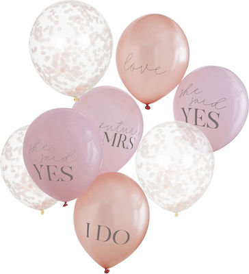 Set of 5 Balloons Pink