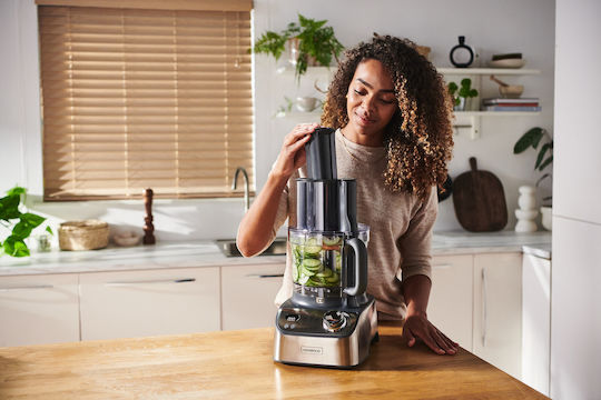 Kenwood Multipro Xl Weigh+ Πολυμίξερ 1000W με Κάδο 3lt και Κανάτα Μπλέντερ Ασημί