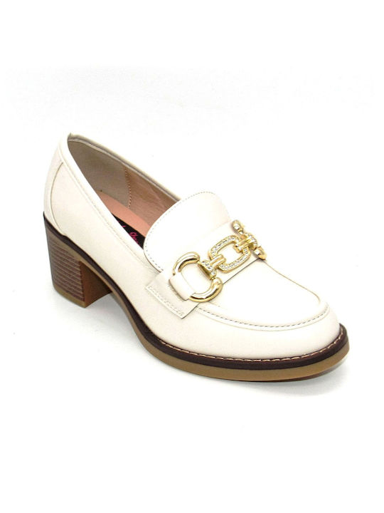 Plato Women's Loafers in Beige Color