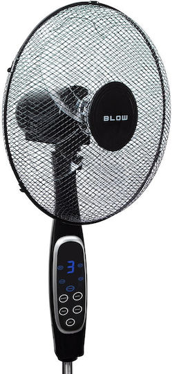 Blow Стоящ Вентилатор 60W Диаметър На Вентилатора 40см Черен