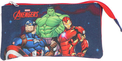 Avengers Pencil Case with 3 Compartments Multicolored