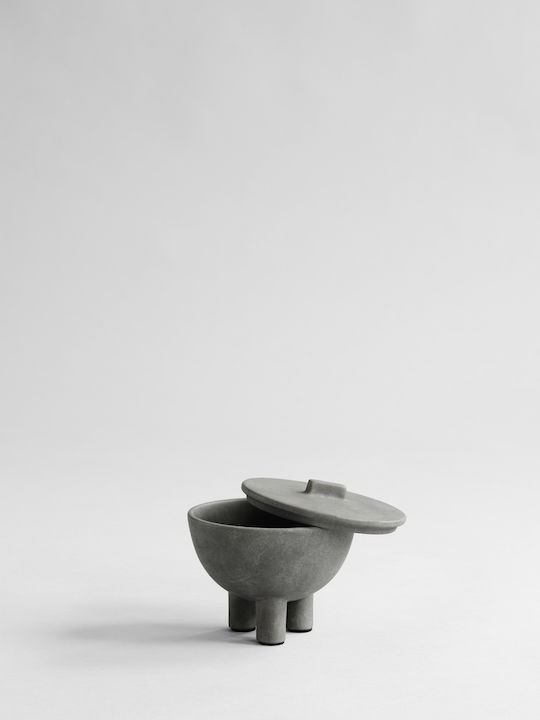 101 Copenhagen Decorative Bowl Pedestal Gray 12x12x10cm