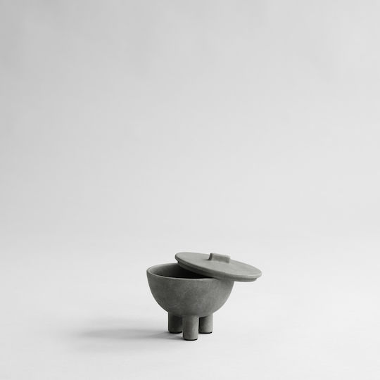 101 Copenhagen Decorative Bowl Pedestal Gray 12x12x10cm