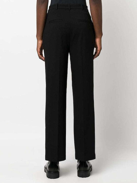 Pinko Women's High-waisted Fabric Trousers Black