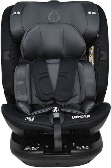 Bebe Stars Imola Детско Столче за Кола i-Размер с Isofix Черно