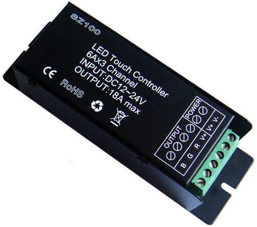 Aca Ασύρματο RGB Controller Αφής RF με Τηλεχειριστήριο RGB Power Controller 18A Λωρίδες RGB SZ100-TOUCH