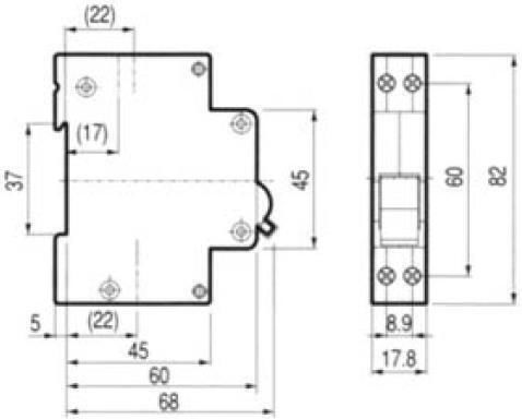 Automatic Circuit Breaker 2A Double-pole AC 03.018.0163