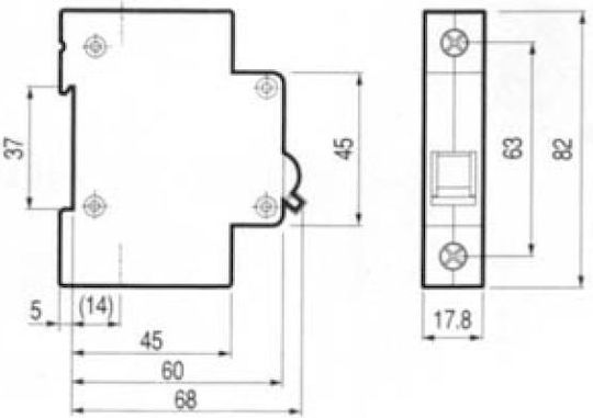Automatic Circuit Breaker 6A Triple-pole AC 03.018.0144