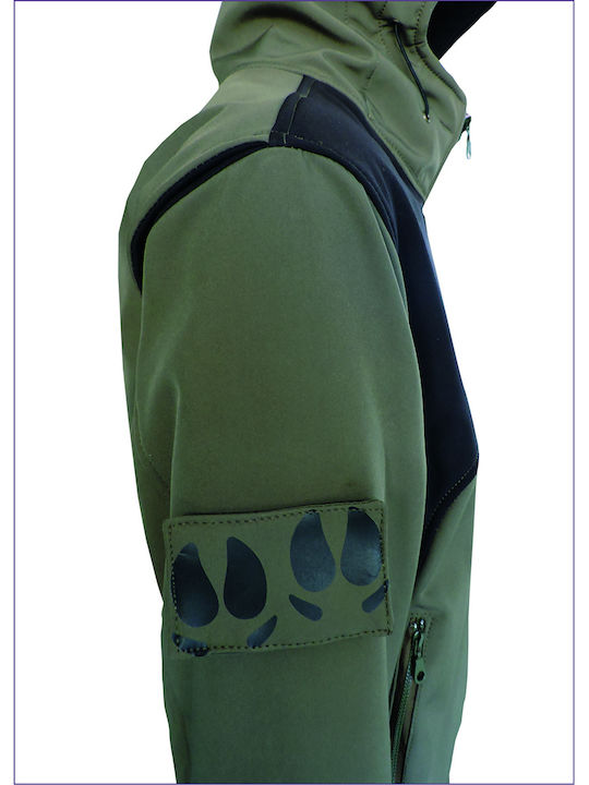 Dispan Softshell Work Jacket Hooded Orange