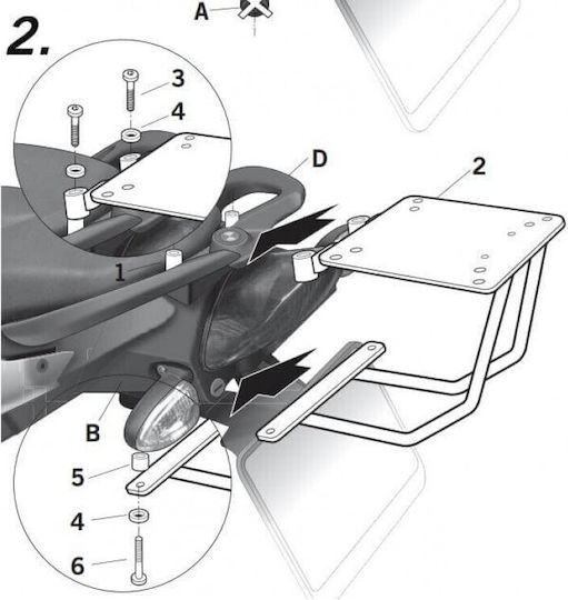 Shad ST 12 Case Mounts for BMW F 800 for Yamaha SR