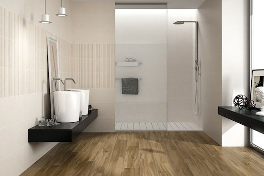 Navarti Matte Porcelain Tile 120x20cm Brown